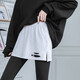 Mingyuegui Small Butt Curtain T-shirt Sweatshirt Bottoming Artifact for Autumn and Winter Holidays Two-piece Butt Covering Skirt for Women White Butt Curtain (2 Pack) Hole Style L/One Size (Recommended 80-130 Jin Jin is equal to 0.5 kg)