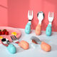 Chu Ge Quality 304 Spoon en acier inoxydable bébé apprend à manger la cuillère à poignée courte cuillère fourche de table de table