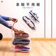 Plastic boot shoe box storage box transparent shoe box shoe cabinet storage shoe rack storage artifact space saving medium women's shoe box 10 white buckles in size 39