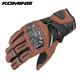 KOMINE SAFETY&INNOVATION日本KOMINE秋冬骑行手套819碳纤维防护防834滑长款保暖摩托GK-844 黑灰 【GK-844】 XS