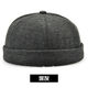 Unterhaltsamer Vermieterhut Männer Frühling und Herbst Melon Skin Hut Herren Vermieterhut Frauen Trendy Marke mittleren Alters und älteren Retro-Hip-Hop-Nobel-Flip-Flip-Feeding Yuppie Hut Wassermelonenhut 13657 Tiefe Messgerät können sich einstellen (56-60 cm)