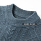 Hengyuanxiang wool sweater men's 100% pure wool winter new half turtleneck sweater thickened warm knitted bottoming shirt for young and middle-aged people