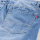 
BILLION summer jeans men's straight thin fast dry cool casual pants mid-waisted fit breathable and easy to care J19674 674 light blue (76 inner length) 31 (2.44 feet)