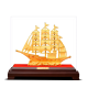 Smooth sailing in Hanking, sailing ship ornaments, velvet gold handicrafts, office desktop, living room, wine cabinet, housewarming and opening gift, XL, length 33, width 18, height 31.5 cm