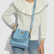 Coach Kouchi women's bag Willow bucket bag Classic fashion temperament simple casual large capacity shoulder bag Blue floral embroidery c3891