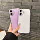 Mifushi glitter pink border is suitable for iPhone 16pro phone case Apple 15promax all-inclusive new 16plus transparent premium 14 simple 13 anti-fall 12 hard shell protective case [pink] glitter pink border - no yellowing back panel iPhone 16