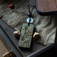 
Leledi wooden ancient style small pendant mobile phone chain jewelry engraving wooden brand gift key chain-Ping An Xile