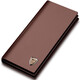 SEPTEMBLE (SeptNolves) portefeuille masculin long en cuir authentique en cuir jeune homme de gamme haut de gamme pour le petit ami de la Saint-Valentin de son mari Couleur de café de style masculin