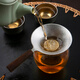 Let’s get some pure titanium tea leakage, tea filter, long handle tea strainer, tea leakage, ultra-fine tea filter, tea separator, fair cup, high-end filter, 225 hole crystal model, black walnut long handle tea strainer