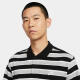 Nike (NIKE)CLUB Men's Striped Lapel T-shirt FN3897-010 XXL