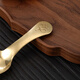 Lulai Juhao high-end brass tea spoon single household tea spoon tea spoon tea making tool tea spoon Kung Fu tea set accessories brass lotus tea spoon