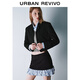 UR new autumn and winter women's commuter style workplace flat lapel short blazer UYU140041 black XS