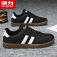Zapatos para hombres Warrior Autumn Autumn Breathable informal Sports Shoes Retro Shoe Retro Forrest Gump Shoes 0053 Blanco y negro 41