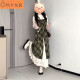 Zhidoudou Herbst- und Winterkleid für Frauen Winter Neukoreanischer Stil sanftes Stil Kleid für Frauenanzug japanischer altersreduzierender süßer Temperament 9896 Stricktop S
