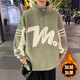 Boledi autumn and winter 12-15-year-old junior high school boy plus velvet thickened sweatshirt 16 teenagers big children's base shirt top MQ-9793 black (with velvet thickened) high quality 170 XL (recommended 110-130Jin [Jin equals 0.5 kg])
