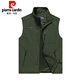 PIER CARDIN OUTDOOOR VERE À DRIRAGE À DROYAGE MENS MENS, Été et automne Multi-Pocket Thin Work Clip Hive Horse Horse Large Taille Veste décontractée Khaki [5 poches] 2xl