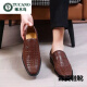 Holzspecker echtes Cowhide -Männer -Sandalen für Herren Sommergeschäfts Sandalen für Männer hohlen Herrenschuhen atmungsablößere lässige Lochschuhe Vaters Schuhe Schwarz 2677 Fuß Cover 41 Standard Code