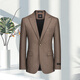 DVHNMK luxury brand men's suit suit men's business casual high-end formal wedding dress single-breasted suit khaki (top + pants) ready stock M (recommended 95-110 Jin Jin equals 0.5 kg) ready stock fast