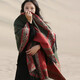 Hanqi Tibet Qinghai Tourism Cloak Shawl Women's Scarf Dual-purpose Thickened Nepalese Ethnic Air Conditioning Shawl Women's Exterior Class Classic Short Beard Style