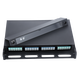 HAIAINE FCSCST12-PORT 24 Port Fiber Board Frame de distribution monocype 1U Type de rack 1U Type de rack 12-core 24 Corde optique Boîte de câblage de fusion Boîte de jonction épaissie de la bride de fibre de fibre de queue Fust