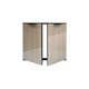Pannet encadré Pinaden Panneau de porte en acier en vitre en verre en verre en aluminium en aluminium en aluminium en aluminium en aluminium Porte de cuisine personnalisée Gold 719 Hidden Edge Modèle