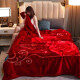 Antártica Manta de invierno Colcha de colcha engrosada Manta Bed de invierno Camino único Oficina única Rasher Rasher Bed Manta CC-653 Dahong 150x200cm aproximadamente 5 Jin [Jin es igual a 0.5 kg]