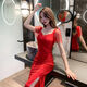 
Jingya sexy low-cut nightclub dress for women nightclub women's dress and slim hips nightclub nightclub nightclub work clothes. Chinese Valentine's Day gift black short style. Chinese Valentine's Day gift L