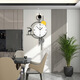 Jiujiuda Watch Living Room Home Wall Clock Creative Fashion 2025 New Simple and Atmospheric Internet celebrity restaurant wall hanging decoration clock WM653 Small [32X58CM]