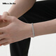 Miss JuJu PT950 platinum bracelet men's platinum horsewhip bracelet, large and thick 12-cut Xiping bracelet (in stock) weighs 25.77 grams, is 21cm long and about 5.8mm wide