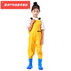 Shantoulin Village children's water play one-piece waders kindergarten waterproof clothes for catching the sea for boys and girls rain boots for catching fish and rain pants for the beach children's yellow overalls thickened version - with pockets size 22 (shoe inner length 13cm)