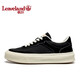 Maple Leaf (leaveland) men's shoes for summer new products, comfortable and breathable canvas shoes for men, simple and versatile thick sole heightened outdoor casual shoes for men, black (leather shoe size) 42