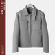 Veste de veste pour hommes vicutu veste décontractée en laine VRS21343553 Gray 170 / 88A