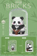Lele Brothers Giant Panda Flower Toy Assembly Ornament Jigsaw Micro-grained Compatible Lego Building Blocks Birthday Gift Panda Flower Eating Melon (1105-1) With Lamp Shade Box