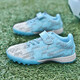 Senses zapatos de fútbol para niños sin encaje para estudiantes, hombres y mujeres, Falcon TF Broken Nails Velcro zapatillas de entrenamiento de hierba artificial 6195 Mes Color Nailas rotas 36 zapatos deportivos estándar Tamaño
