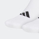 阿迪达斯（adidas）男袜女袜2024冬季新款舒适休闲透气运动袜JN4866 白色|JN4867 S