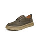 TATA cowhide thick-soled retro casual sneakers men's American work shoes business leather shoes PYE01CM5 khaki 42