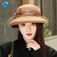 Lan Shimeng Wearing Autumn and Winter Hat Women's Wool Top Hat Warm Basin Hat Hepburn Style Fisherman Hat Elegant Fashion Flower Decoration High-end Light Luxury*White (High Quality-100% Wool) Adult Per Size (Adjustable 56-58cm)