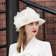 Ee Summer New Style Mesh de style britannique Hat de haut décontracté et polyvalent de style coréen élégant chapeau solaire Suncreen Sun Sun Hat Summer's Summer White Ajustivable