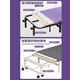 Sábanas plegables para una siesta de oficina portátil de 4 veces la cama de almuerzo de la cama de la cama del tablero de madera simple acompañada de gris cómodo engrosado 80 cm de 4 veces 190x