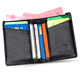 Lai Card Card Pack Visitenkarte Clip Ultra-dünn Cowide Card Pack Männer- und Frauenkarten-Clip-Bank-Karten-Paket-Lizenz-Paketpakete Pack Pack Wallet Männer schwarz (mit 1 Big Banknote)