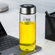Sino Sino Glass Cup Einschichtmänner und Frauenbetriebsbüro Teetasse XN-6016/6017/1200/6088 1203 Blau-Grau-530 ml [mit Cup-Bürstenset]