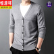 
Hengyuanxiang light luxury high-end men's clothing, middle-aged men's sweater cardigan, dad wears a sweater, thickened warmth, thick wool jacket, earthy and versatile new product, dark gray 8607 styles, thickened, thick wool 165/S (suitable for 95-115Jin [Jin equals 0.5 kg])