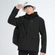 BRELRMON韩版冲锋衣女男防风户外防寒三合一保暖可拆卸滑雪登山服夹克外套 HS12805曜石黑-男 S