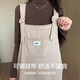 Miduli, schwangere Overalls von Frauen, Herbst und Winter, tragen schwangere Frauenhosen, große, ungezwungene Hose mit breitem Bein, neue Produkthosen, Herbstkleidung, Khaki L.