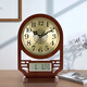 Hanshi (Hense) Classical New Chinese Desktop Clock Living Room Home Decorative Clock Perpetual Calendar Desktop Creative Clock HD229 Metal Dial (Perpetual Calendar)