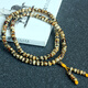Junpo ceiling-level Fushun amber dried white flower bracelet necklace gold amber blood amber pure water amber plant amber bracelet hp-16