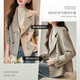 Demana double-sided wool reputation king new winter commuter sheep wool Korean style lapel simple style jacket women's short top