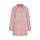 Klassische Geschichte (Jane Story) Einfache und elegante Mittellänge-Trenchcoat für Frauen 2025 Neue Spring High-End-Feste Farbe Dünner Grabenschicht kleiner Menschen Pink M