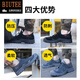 BIUTEE brand light luxury men's and women's labor protection shoes insulated shoes breathable, anti-smashing, anti-puncture safety shoes anti-slip, acid and alkali resistance spring and summer 878 gray breathable model 43