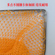 Yuxiyuan solid wooden handle integrated copy net stainless steel double circle net head fishing net to catch crabs, shrimps, seafood, fishing gear, wooden handle 60 cm, mouth width 35 cm, depth 30 cm